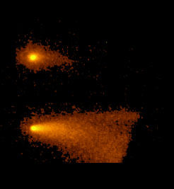 Fig 9. Two pictures of Comet Hale-Bopp