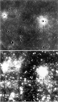 Fig 21. Apollo and Clementine images of the Moon